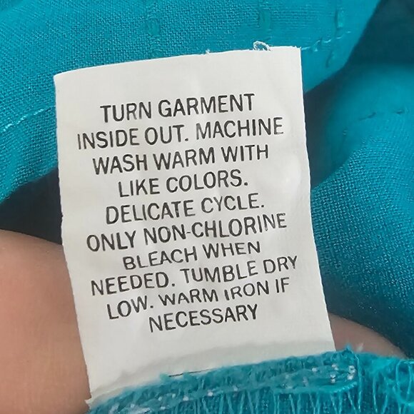 Falls Creek Blue Embroidered Tank Boho Hippie Festival Multiple Sizes - Picture 12 of 13